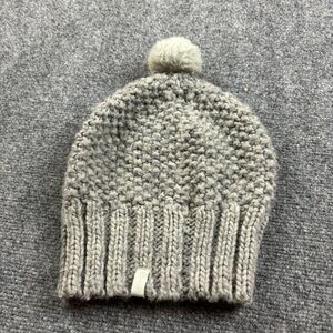 PISTIL Women’s Grey Knit winter Beanie with Pom One Size Fits Most